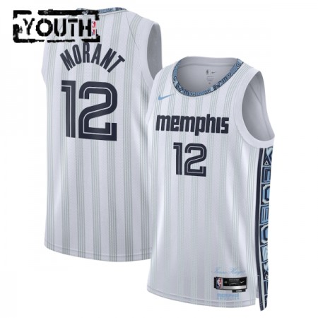 Dječji NBA Dres Memphis Grizzlies Ja Morant Nike 2025-26 City Edition Sivo Swingman